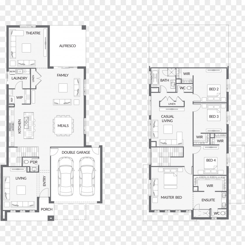 Design Floor Plan Technical Drawing PNG