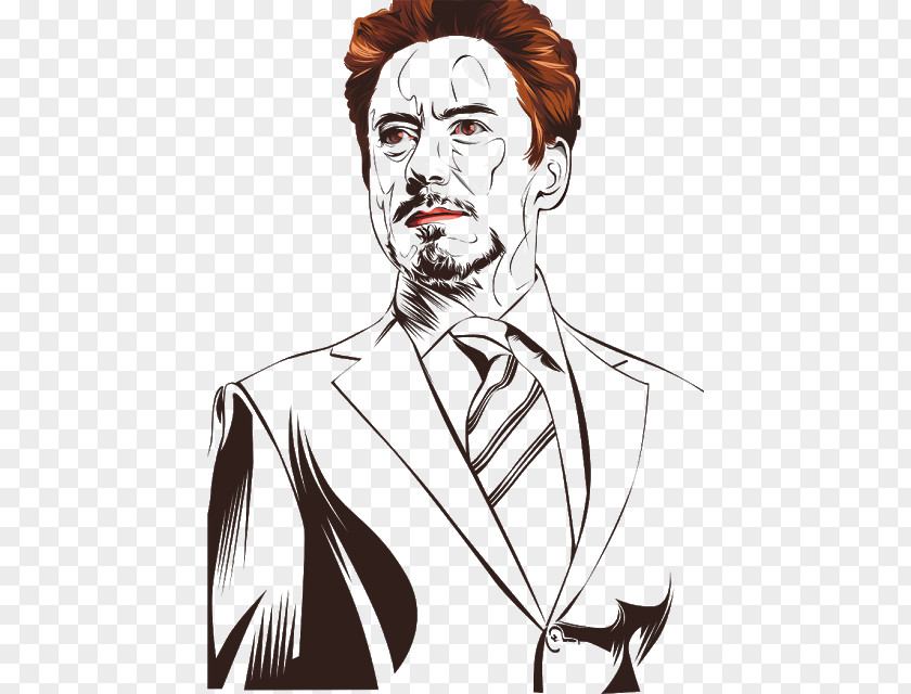 Robert Downey Jr. Drawing Line Art Clip PNG
