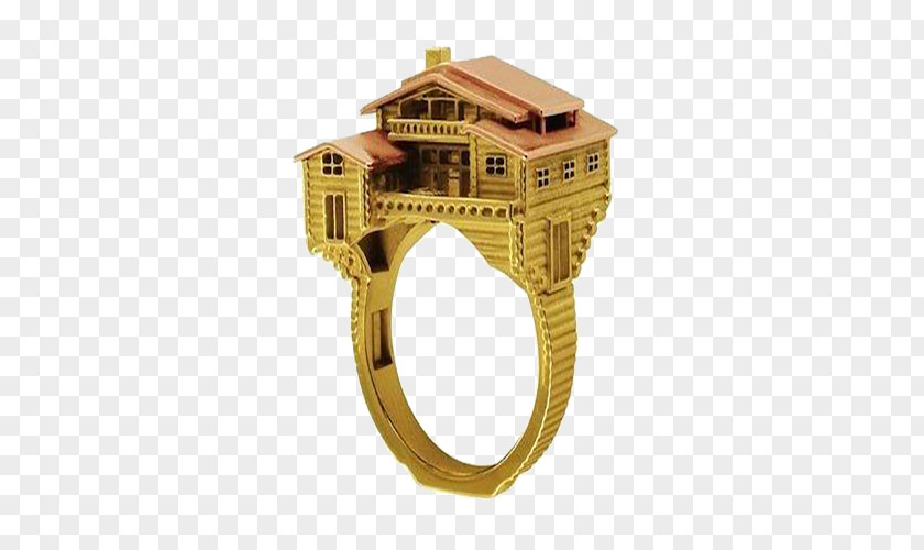 Golden Building Ring Jewellery Architecture Gemstone PNG