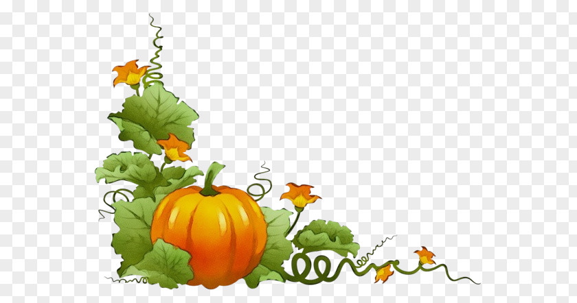 Leaf Orange Pumpkin PNG