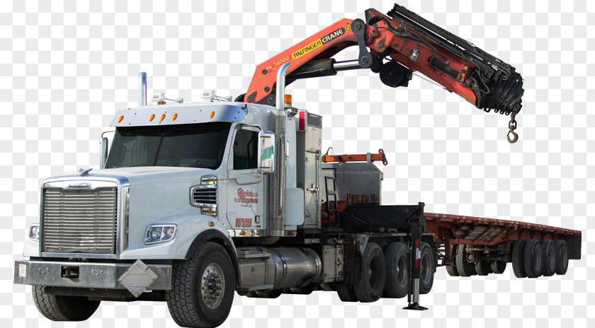 Crane Truck Cargo Commercial Vehicle PNG