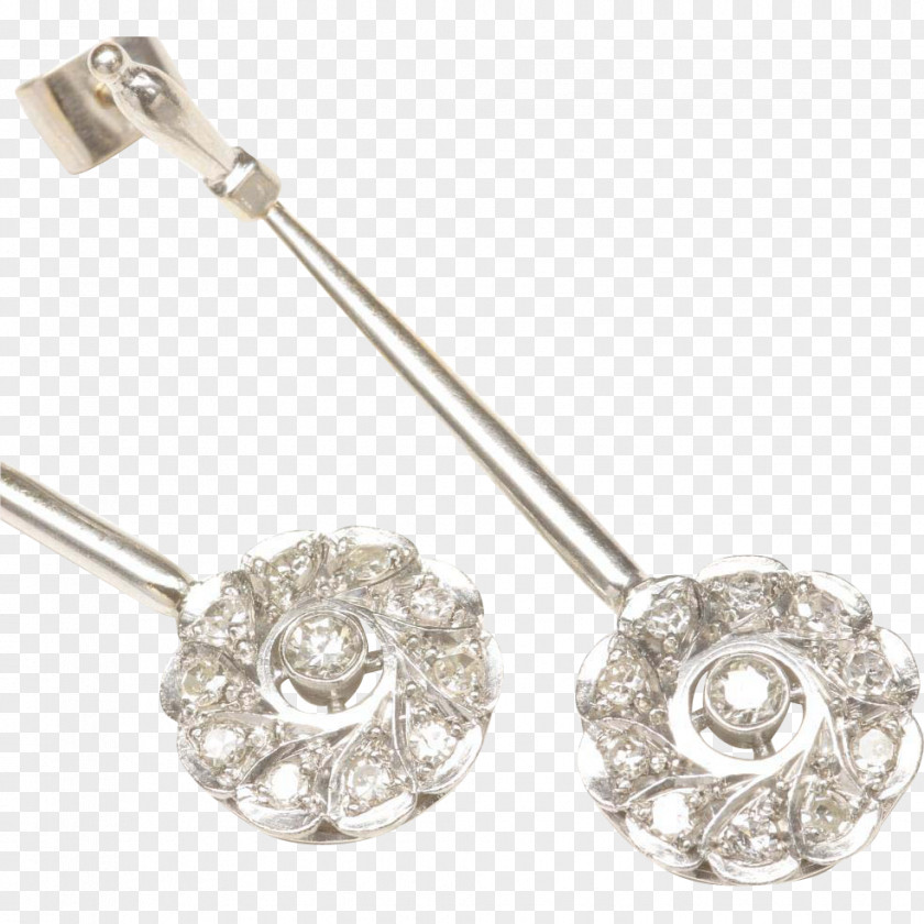 Jewellery Earring Silver Diamond Gold PNG