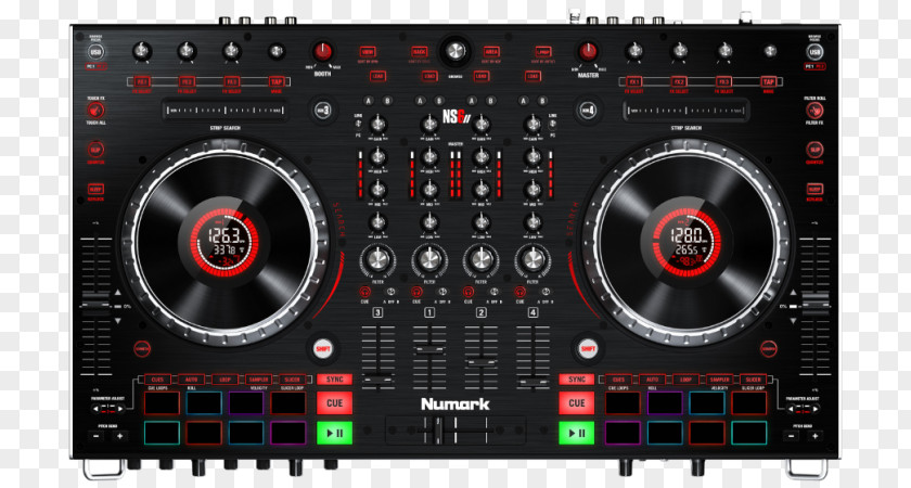 Numark NS6II DJ Controller Industries Disc Jockey PNG