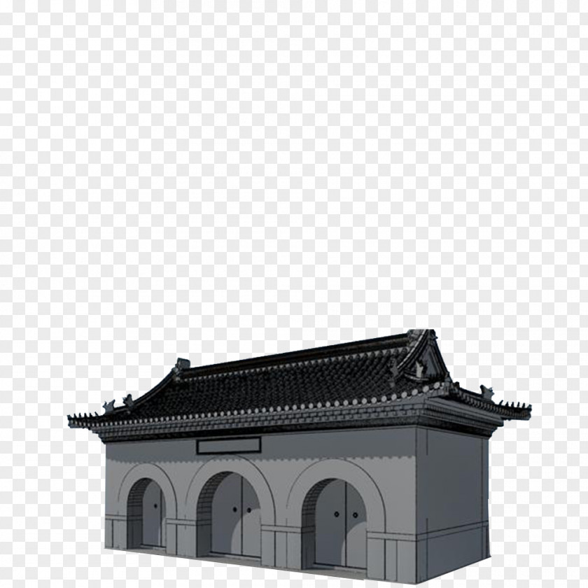 Ancient City Gate Building Architecture Facade PNG