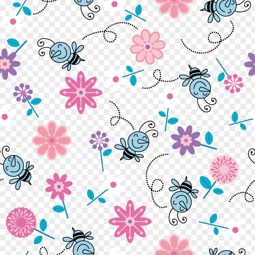 Bees Continuous Background Vector Material IPhone 4S 5s 6 Plus Wallpaper PNG