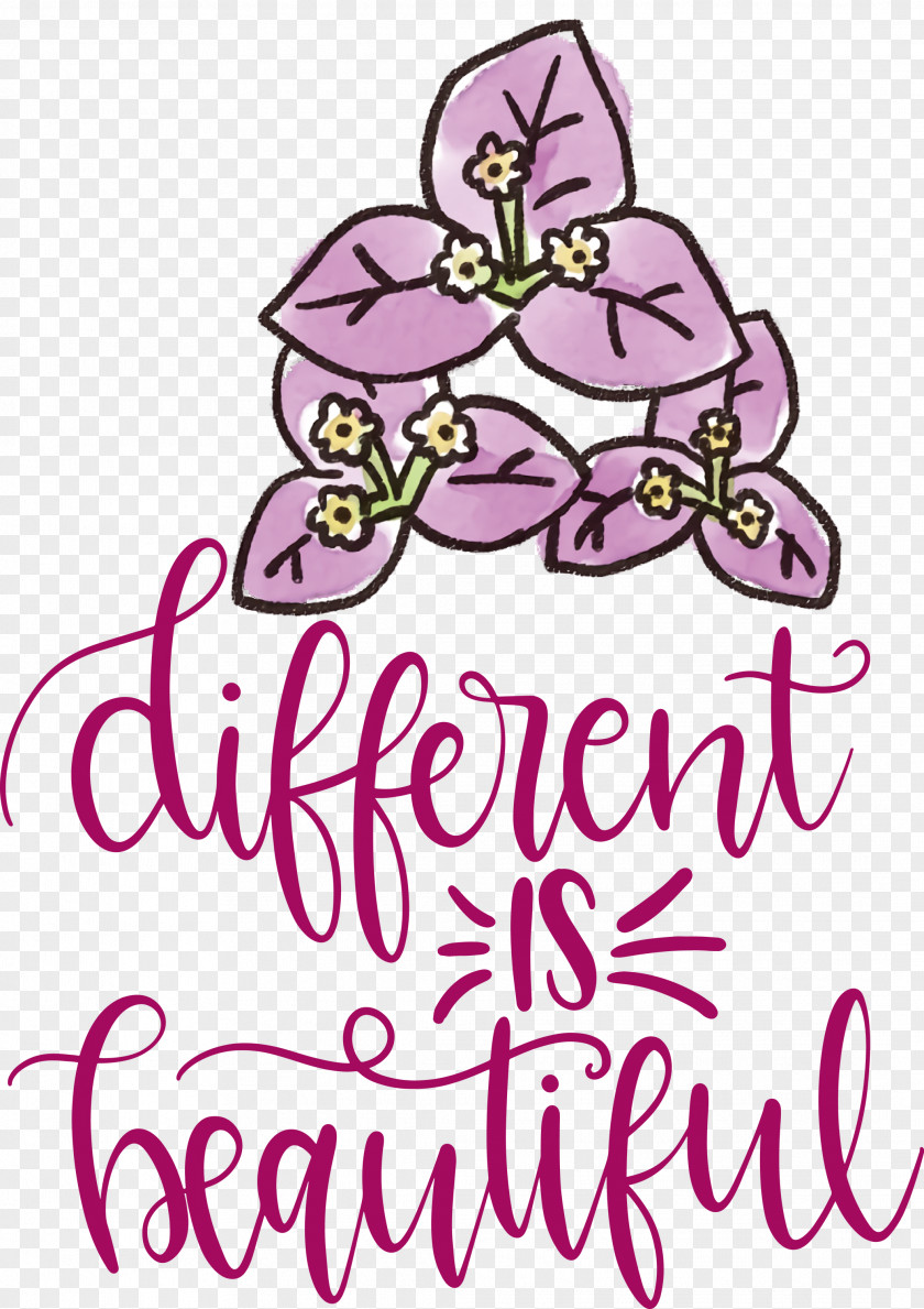 Different Is Beautiful Womens Day PNG