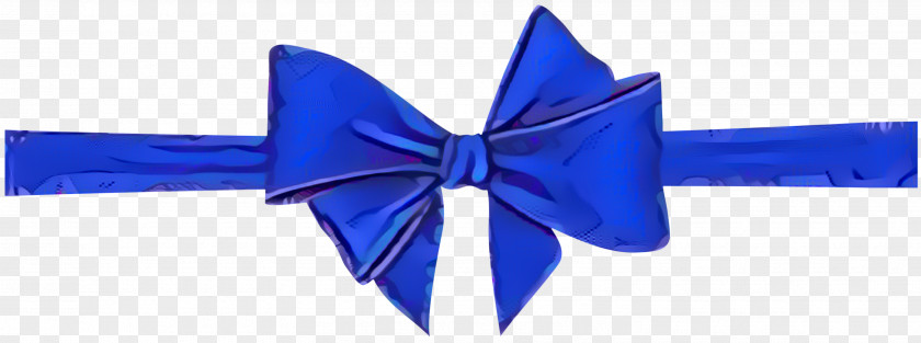 Electric Blue Cobalt Ribbon Bow PNG