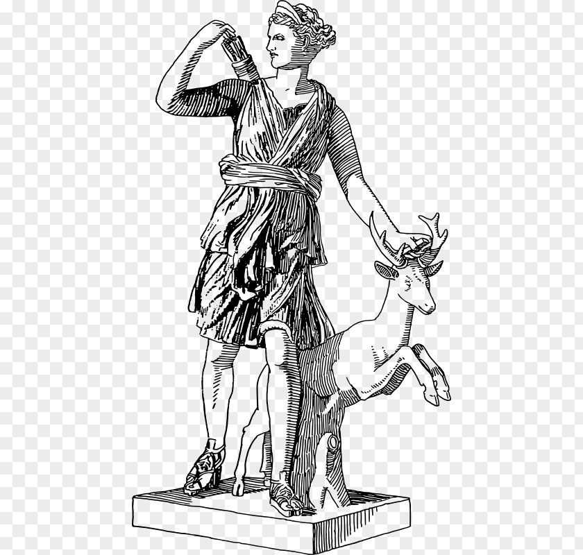 Goddess Artemis Triple Greek Mythology Clip Art PNG