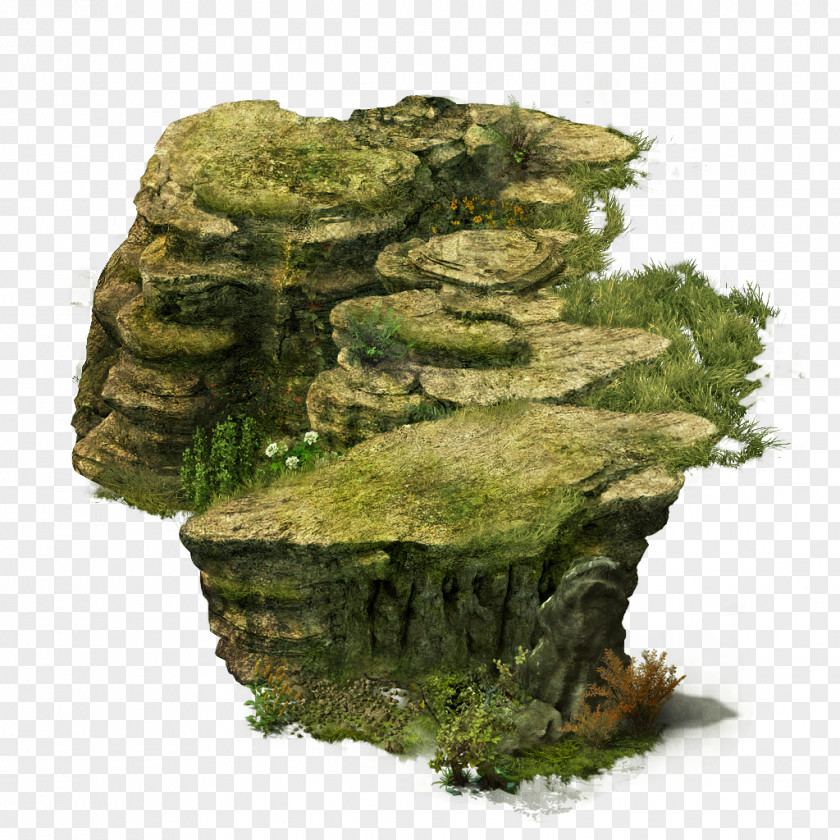 Hand Painted Rock Material Computer File PNG