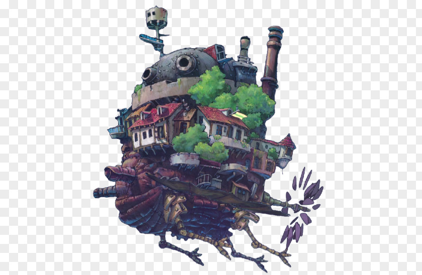 Howls Moving Castle Ghibli Museum Studio Film Poster PNG