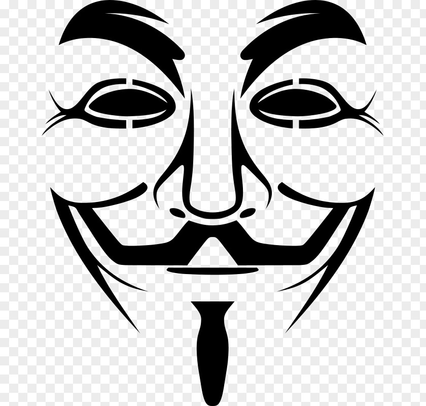 Mask Guy Fawkes Anonymous Clip Art PNG
