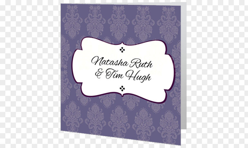 Wedding Invitation Convite RSVP Purple PNG