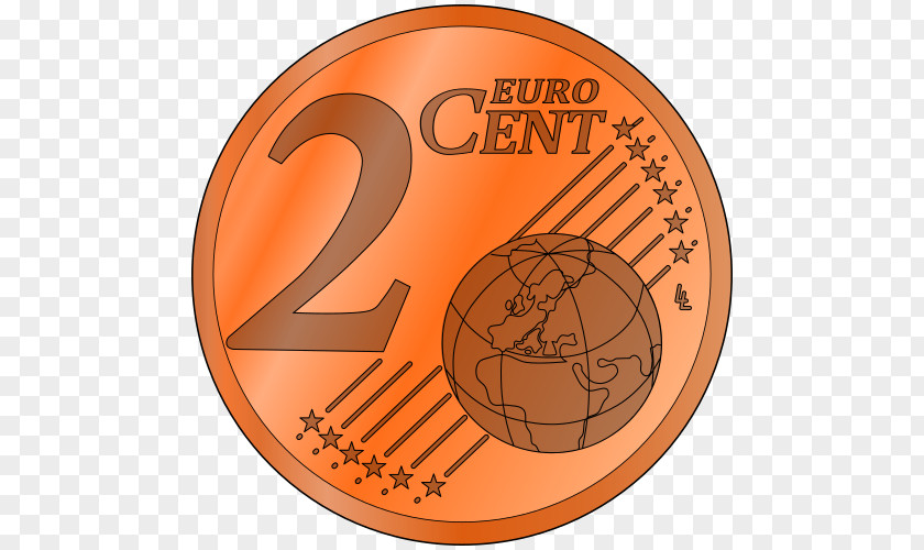 Coin Penny 1 Cent Euro 2 Clip Art PNG