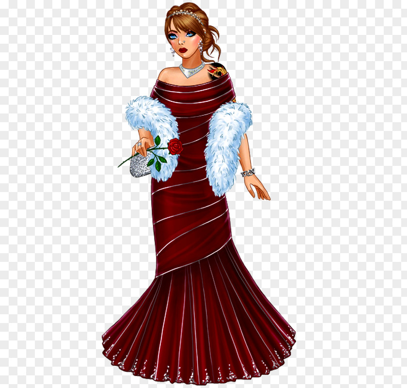 Dress Gown Lady Popular Clothing Shoulder PNG