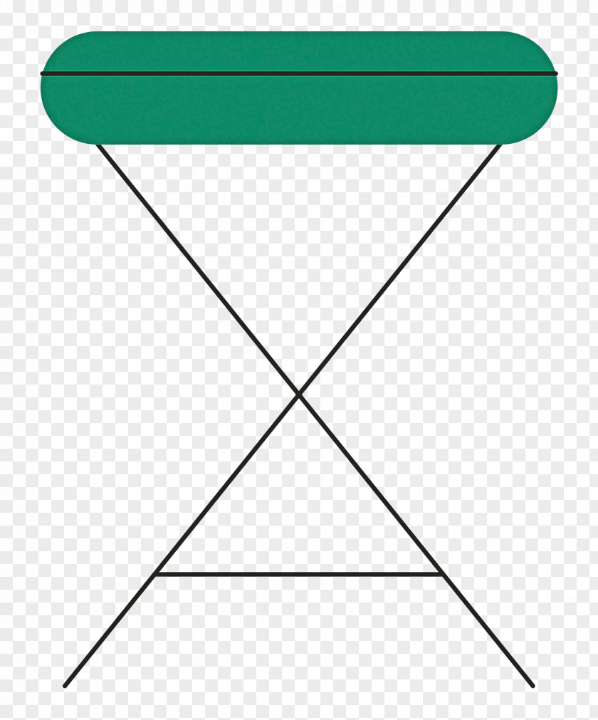 Outdoor Table Line Triangle Green PNG