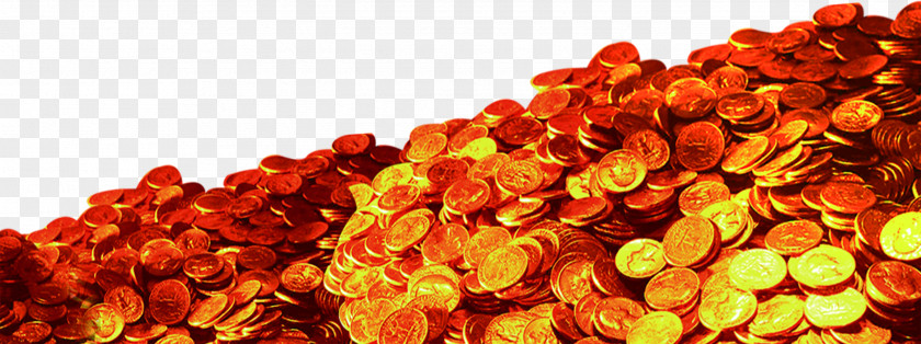 Shiny Pile Of Gold Coins Decorative Elements Money Coin PNG