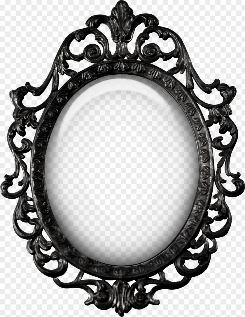 Creative Black Pattern Mirrors Snow White Mirror Photography PNG