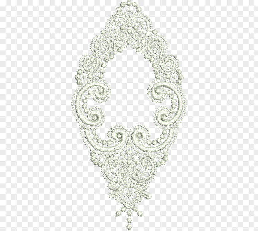Crocheted Lace Embroidery Pattern Textile PNG