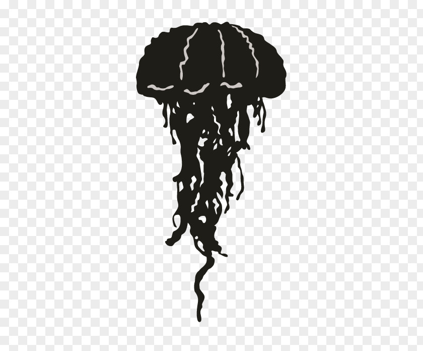 Jellyfish Silhouette Animal Clip Art PNG