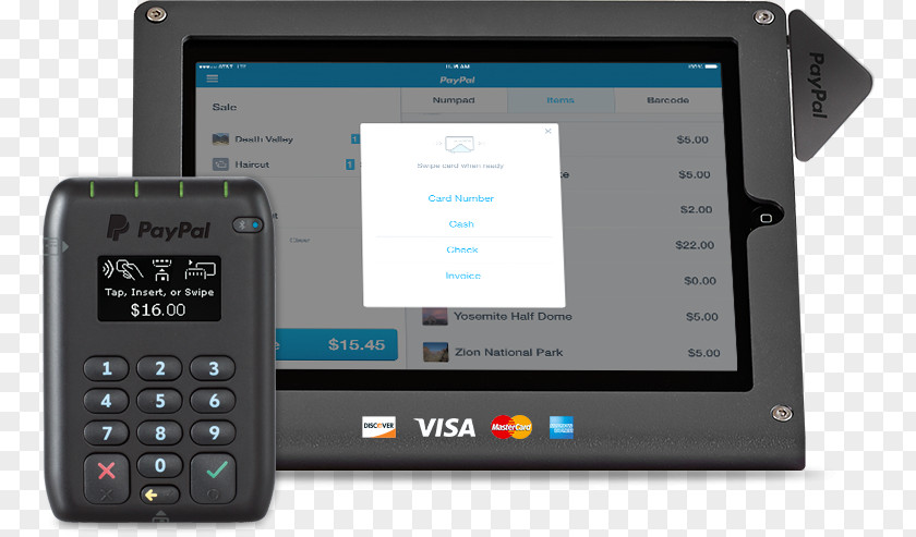 Paypal Smartphone Point Of Sale Debit Card Credit EMV Smart PNG
