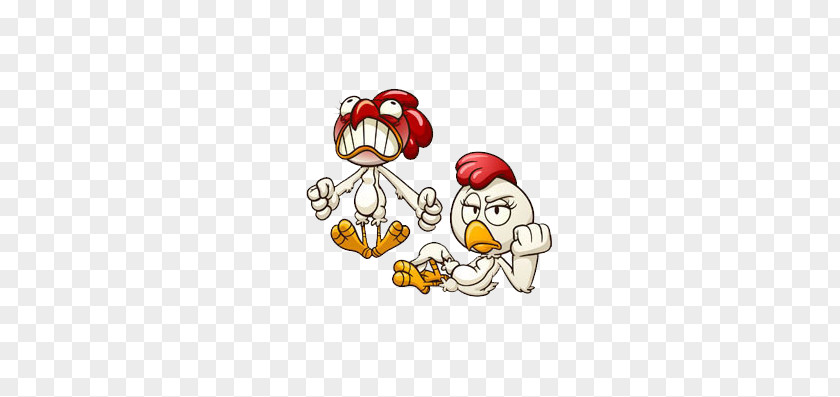 Funny Cartoon Chicken Material PNG cartoon chicken material clipart PNG