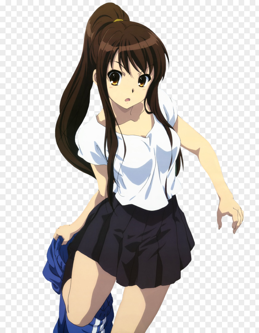 Long Hair Yuki Nagato Mikuru Asahina Haruhi Suzumiya Kyon Ryoko Asakura PNG