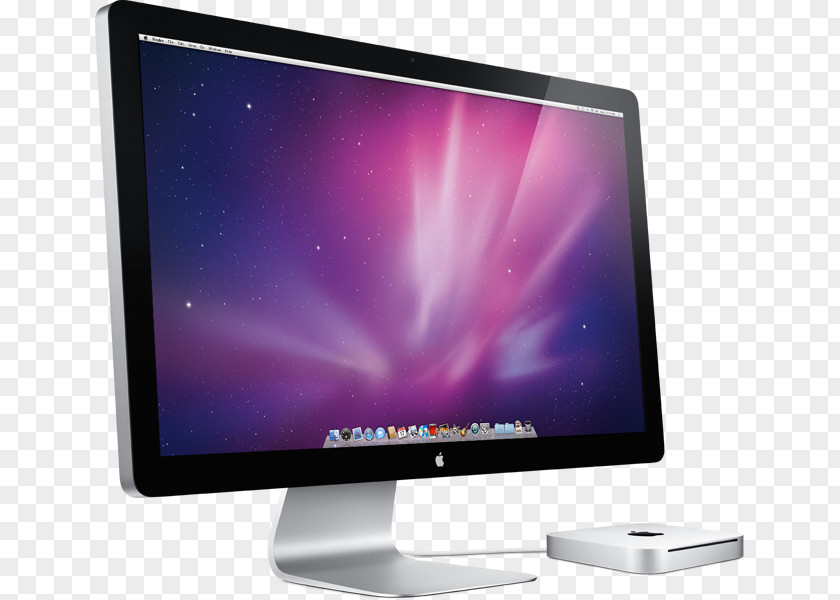Mac Monitor Apple Thunderbolt Display Cinema Computer Monitors Electronic Visual PNG