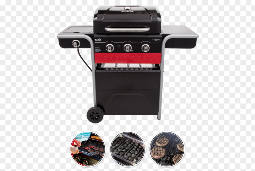 Barbecue Char-Broil Gas2Coal Hybrid Backyard Grill Dual Gas/Charcoal Grilling Natural Gas PNG