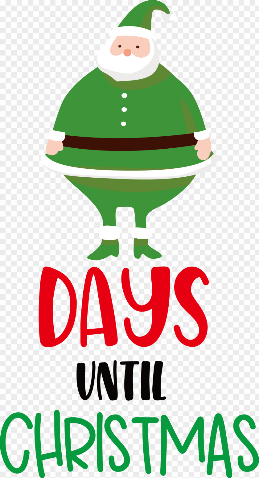 Days Until Christmas Santa Claus PNG