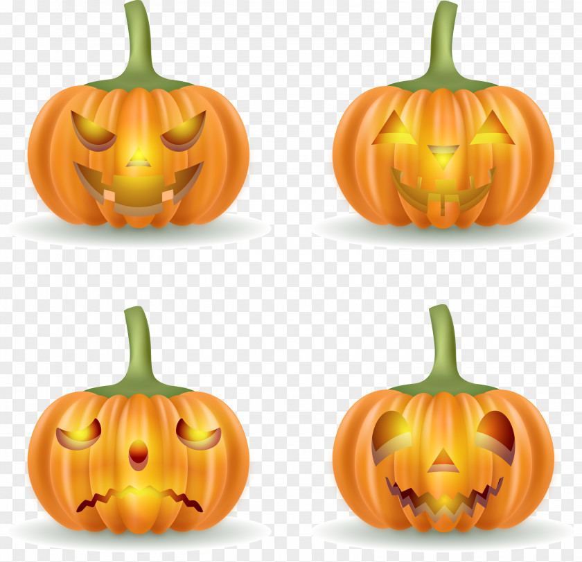Horror Halloween Pumpkin Vector Jack-o-lantern Calabaza PNG