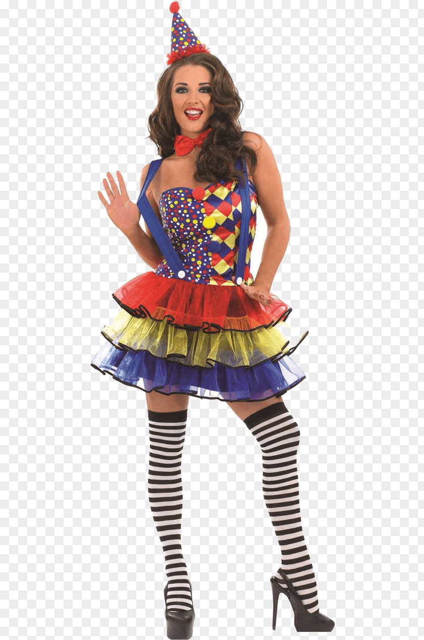 Clown Costume Party Woman Adult PNG