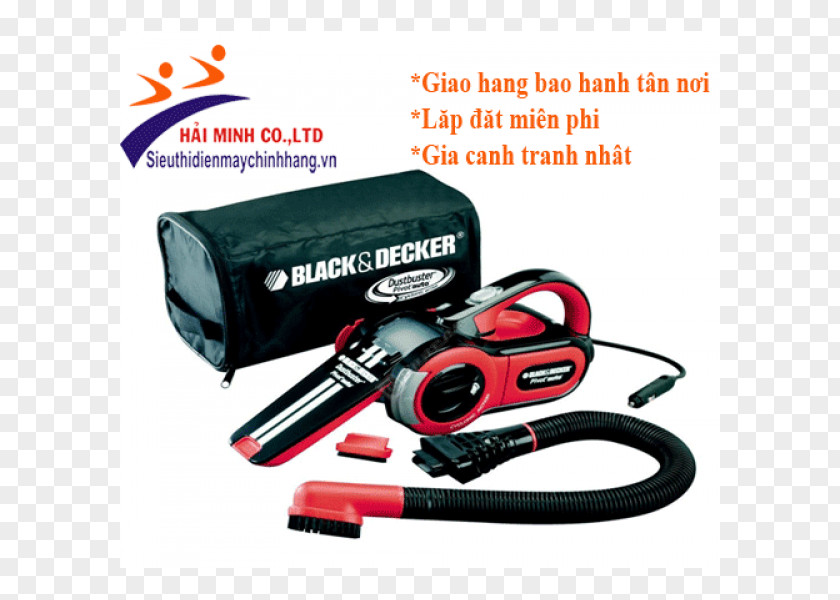 Dark Hut Car Black & Decker DustBuster Pivot PAV1205 Vacuum Cleaner Van PNG
