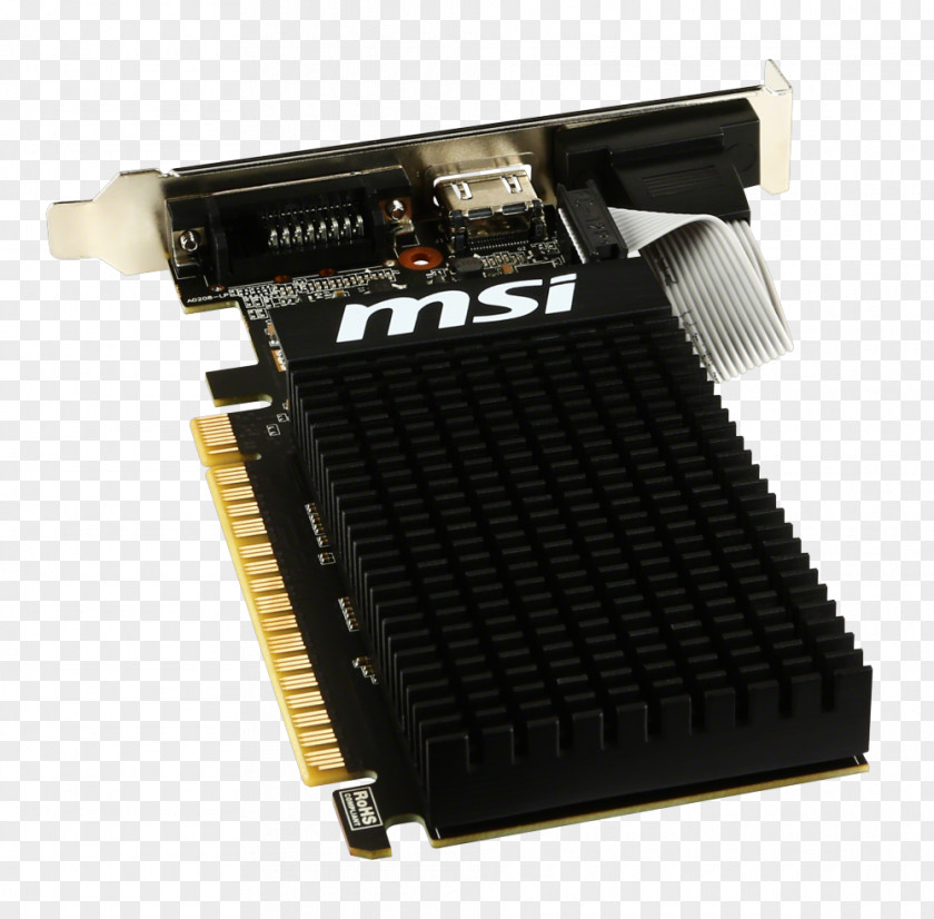 Low Profile Graphics Cards & Video Adapters NVIDIA GeForce GT 710 Digital Visual Interface GDDR3 SDRAM PNG