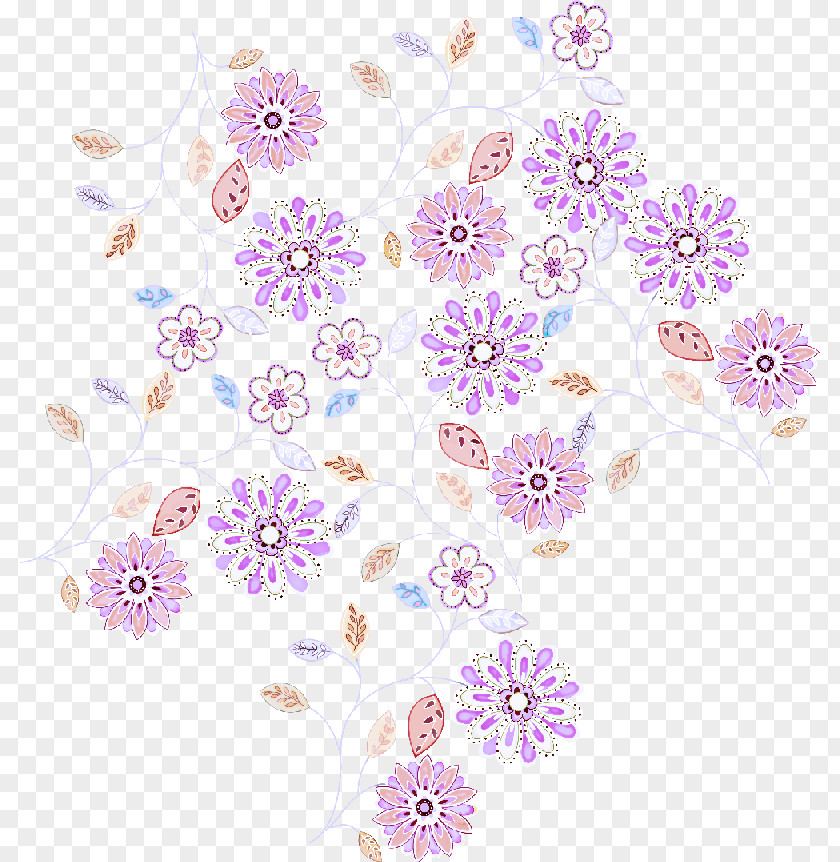 Pedicel Wildflower Purple Lilac Flower Plant Pattern PNG