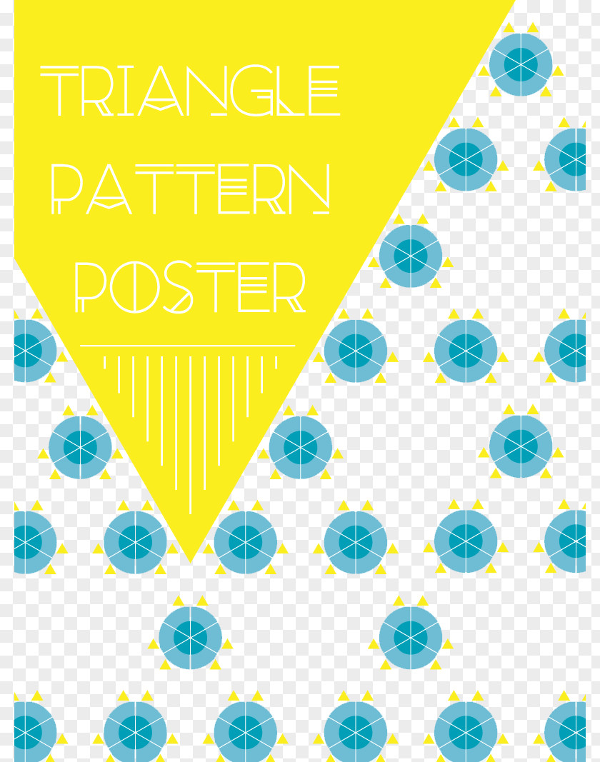 Poster Fresh Triangle Pattern Vector Material Graphic Design Text Desktop Wallpaper PNG