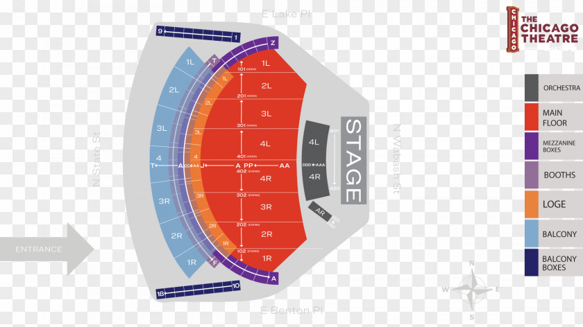 Chase Whisply Beta Chicago Theatre State Yost Theater Seating Plan PNG