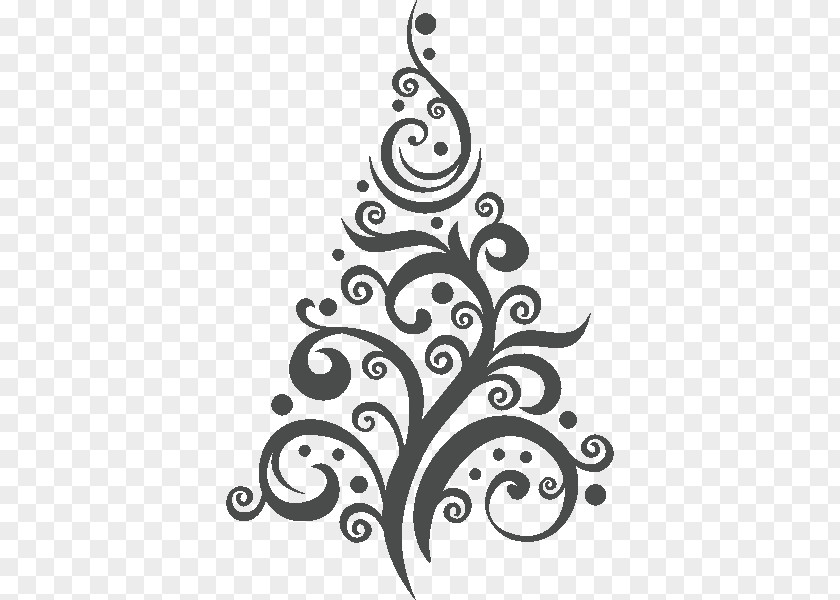 Christmas Tree Sticker Wall Decal PNG