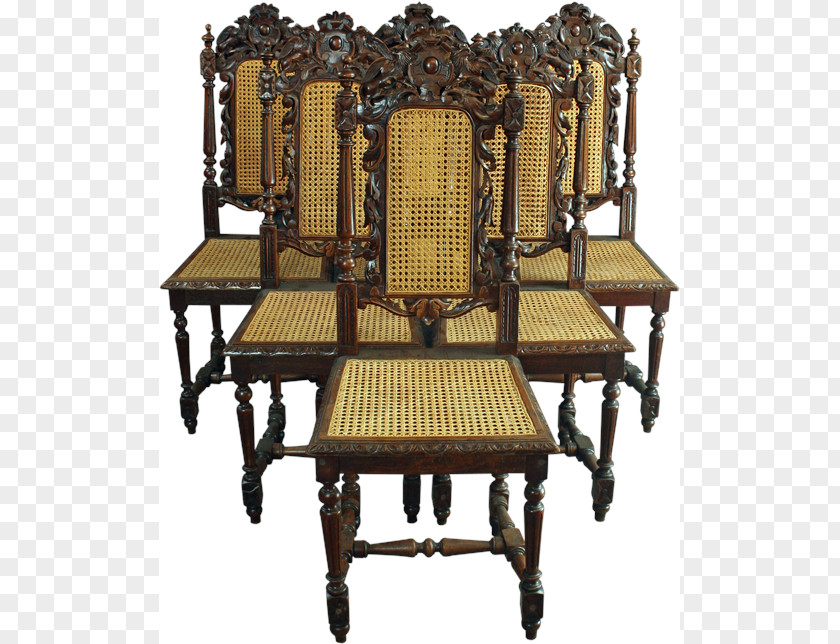French Furniture Table Dining Room Chair Antique PNG