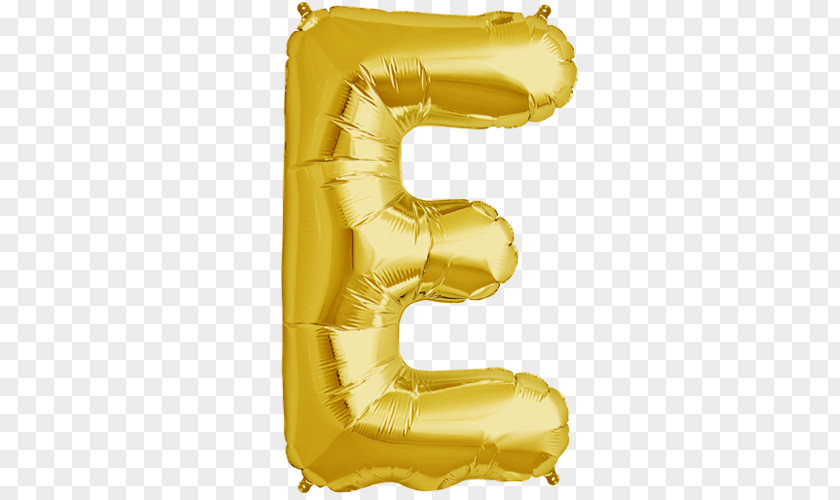 Gold Letter Mylar Balloon Gas PNG