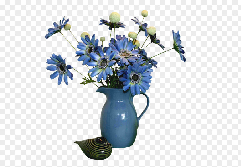 Blue Tag Artificial Flower Vase Bouquet Centrepiece PNG
