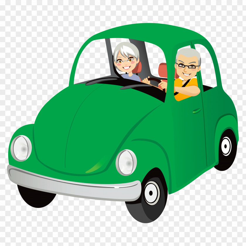 Car Old Age Driving Clip Art PNG