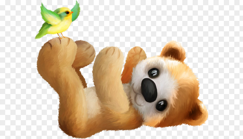 Cartoon Want To Bear And Birds Stuffed Animals & Cuddly Toys PNG