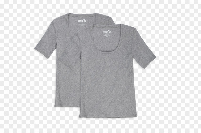 Deep Grey Long-sleeved T-shirt Top PNG