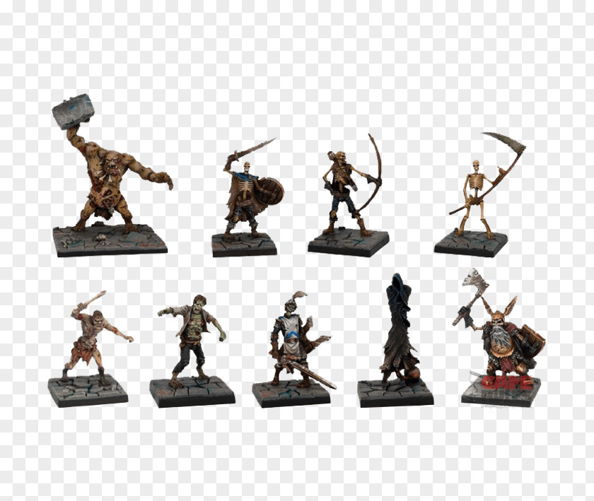 Mantic Games Dungeon Saga Green Rage Miniature Set Evil Dead Board Game PNG