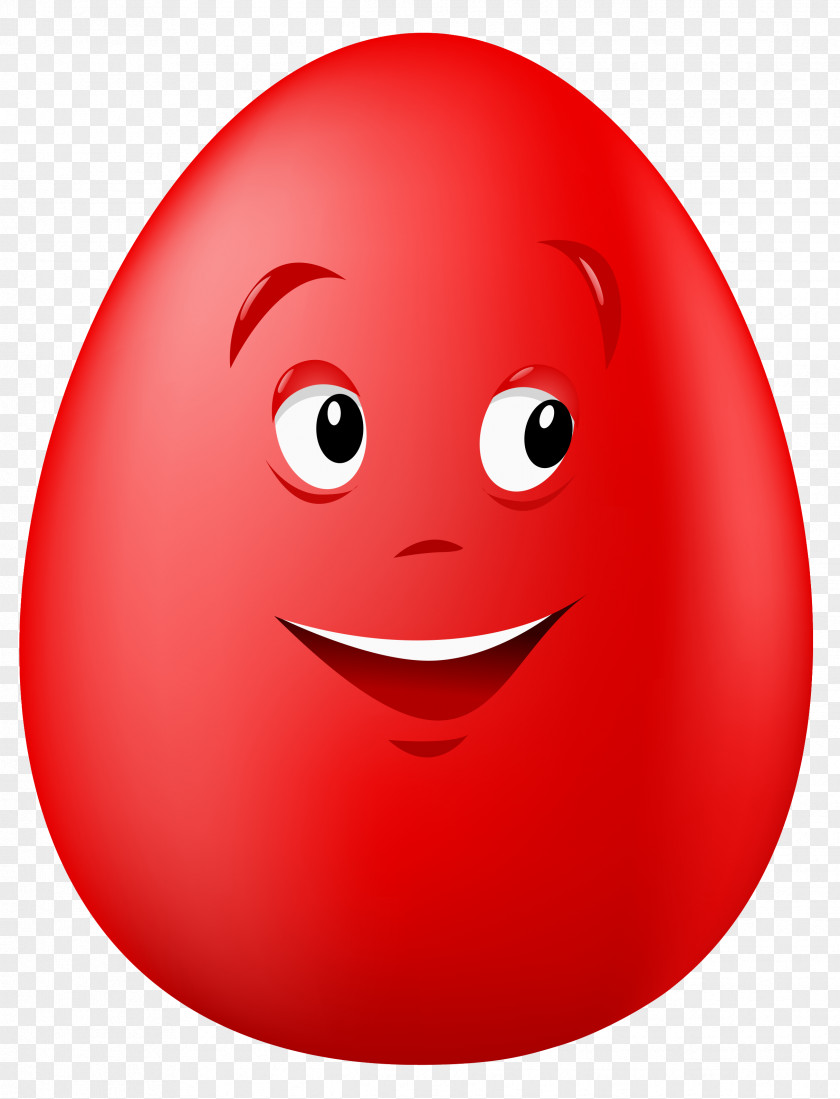 Transparent Easter Red Smiling Egg Clipart Picture Image File Formats Lossless Compression PNG