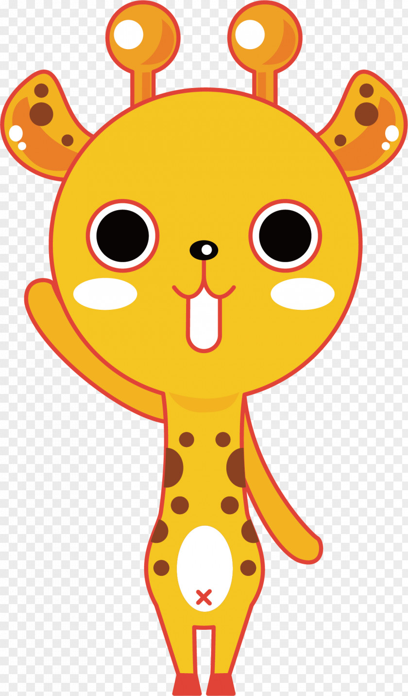 Vector Cute Little Deer Giraffe Drawing Photography PNG