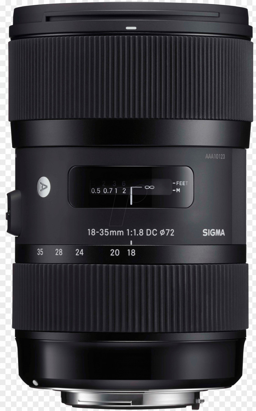 Camera Lens Sigma 18-35mm F/1.8 DC HSM A 30mm F/1.4 EX Canon EF Mount 50mm DG 35mm PNG