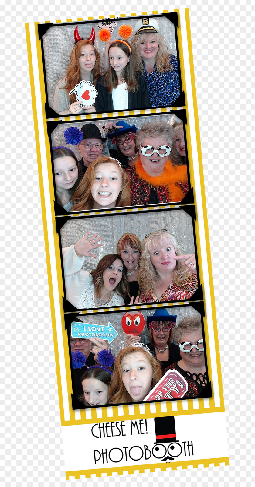 Cheese Me! Photo Booth Collage Poster PNG