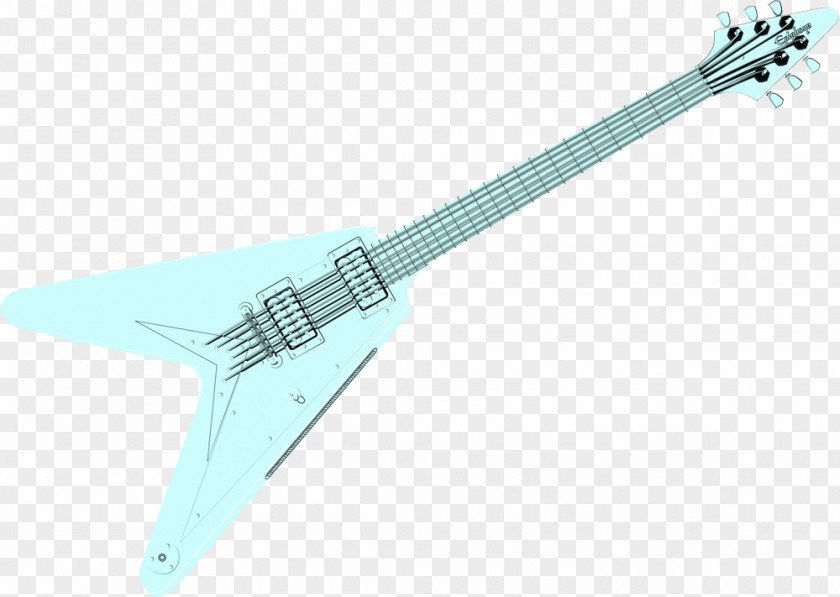 Light Blue Guitar Electric Clip Art PNG