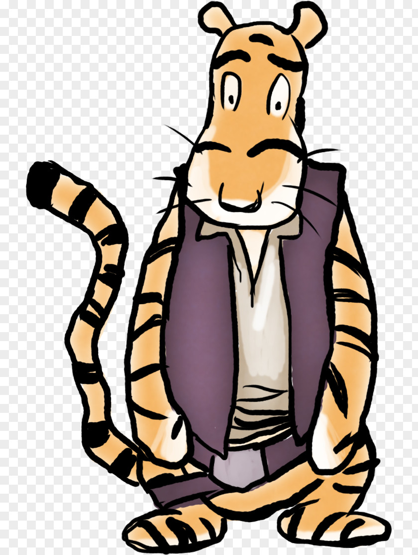 Tiger Human Behavior Cartoon Wildlife Clip Art PNG